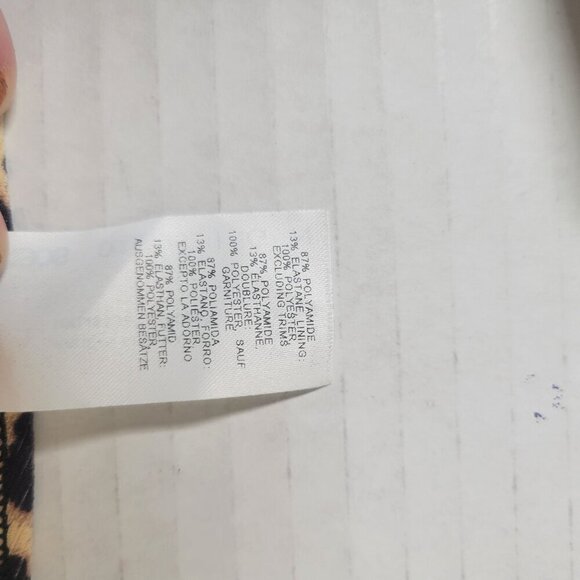 ASOS Design Leopard Print Beach Resort Triangle Adjustable Bikini Top Size US 2 - Picture 5 of 7